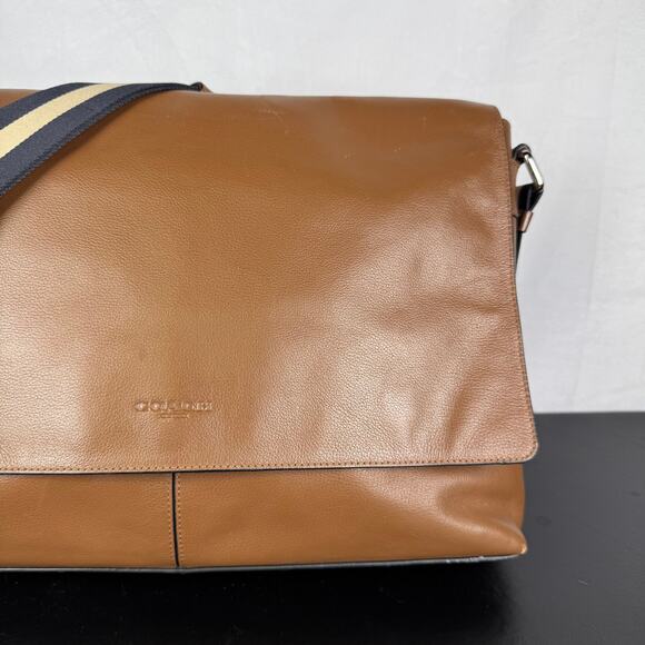 Coach Charles Brown Leather Messenger Shoulder Briefcase Bag - Picture 4 of 9